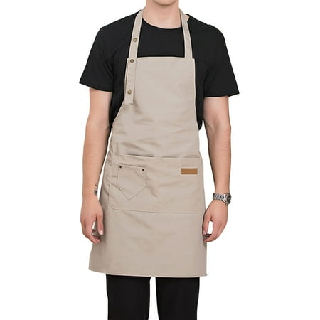Adjustable Waist-Tie Cooking Apron Suitable for Both Women and Men Ideal Chef Workwear for Baking and Daily Use