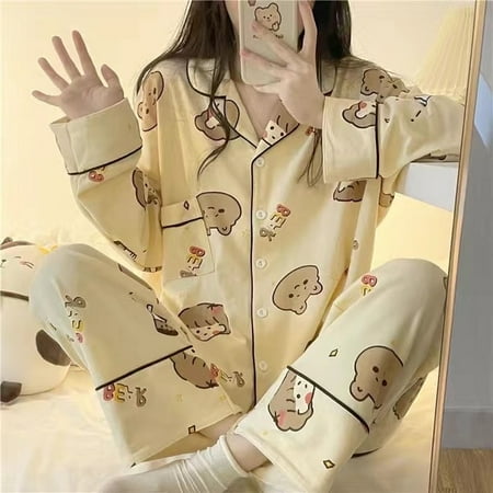 CoCopeaunt Cow Print Pajamas Two Piece Set Autumn Pijamas Women Cotton Cute Home Clothes Pyjamas Sleepwear Japanese Style Kawaii
CoCopeaunt Cow Print Pajamas Two Piece Set Autumn Pijamas Women Cotton Cute Home Clothes Pyjamas Sleepwear Japanese Style Kawaii