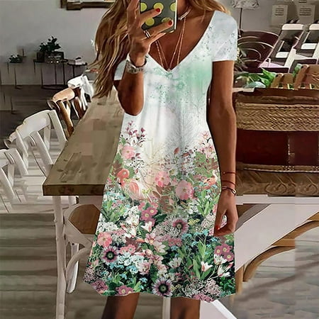 Summer Dresses For Women 2022 Casual V-Neck Short Sleeve Dress Solid Color Sexy Long Dress
Summer Dresses For Women 2022 Casual V-Neck Short Sleeve Dress Solid Color Sexy Long Dress