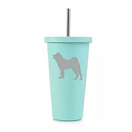 16 oz Stainless Steel Double Wall Insulated Tumbler Pool Beach Cup Travel Mug With Straw Akita (Teal)
16 oz Stainless Steel Double Wall Insulated Tumbler Pool Beach Cup Travel Mug With Straw Akita (Teal)