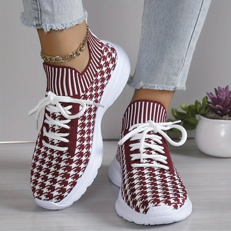 Women s Houndstooth Pattern Lace-up Sports Sneakers With High-top Breathable & Lightweight Outdoor Mesh Sneakers Casual Running Shoes
Women s Houndstooth Pattern Lace-up Sports Sneakers With High-top Breathable & Lightweight Outdoor Mesh Sneakers Casual Running Shoes