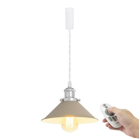 FSLiving Adjustable Height Remote Control H-Type Track Pendangt Light with E26 Silver Socket Retro Decoration Industrial Factory Khaki Lamp Dimmable Color Changing for Kitchen Customizable - 1 Light
FSLiving Adjustable Height Remote Control H-Type Track Pendangt Light with E26 Silver Socket Retro Decoration Industrial Factory Khaki Lamp Dimmable Color Changing for Kitchen Customizable - 1 Light