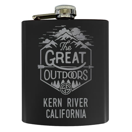 Kern River California Laser Engraved Explore the Outdoors Souvenir 7 oz Stainless Steel 7 oz Flask Black
Kern River California Laser Engraved Explore the Outdoors Souvenir 7 oz Stainless Steel 7 oz Flask Black