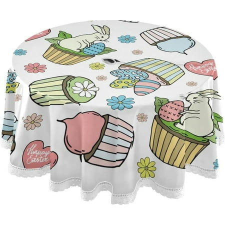 Hidove Easter Bunny Eggs Outdoor Round Tablecloth Waterproof Stain-Resistant Non-Slip Circular Tablecloth 60 Inch with Umbrella Hole and Zipper for Tabletop Backyard Party BBQ Decor
Hidove Easter Bunny Eggs Outdoor Round Tablecloth Waterproof Stain-Resistant Non-Slip Circular Tablecloth 60 Inch with Umbrella Hole and Zipper for Tabletop Backyard Party BBQ Decor