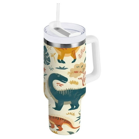40 Oz Car Handle Water Cup 10.8x3.85 Inch Stainless Steel Water Cup With Handle Water Cup Car Water Cup Travel Coffee Cup Green Dinosaur
40 Oz Car Handle Water Cup 10.8x3.85 Inch Stainless Steel Water Cup With Handle Water Cup Car Water Cup Travel Coffee Cup Green Dinosaur