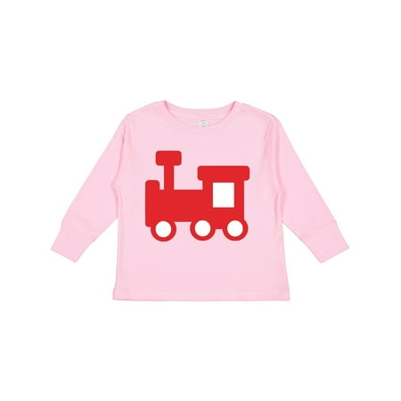 Inktastic Cute Red Train Gift Toddler Boy or Toddler Girl Long Sleeve T-Shirt