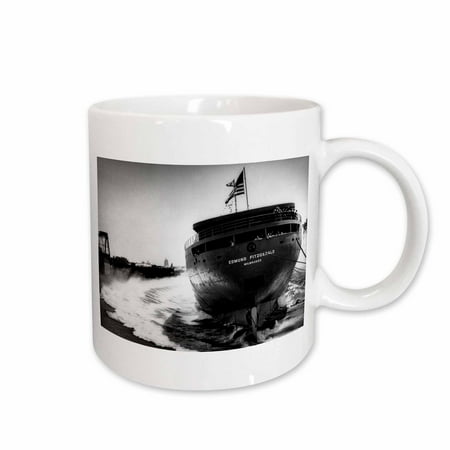 3dRose Launching of the Edmund Fitzgerald Ceramic Mug 15-ounce
