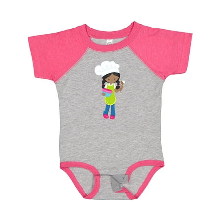 Inktastic African American Girl Baking Baker Bakery Gift Baby Girl Bodysuit