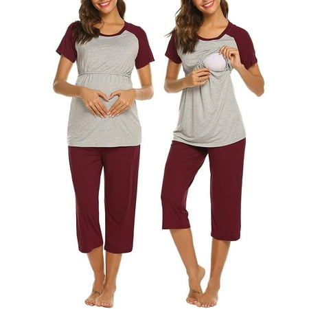 Egmy Woman Solid Blouse Pants Jumpsuit Breast-Feeding Pregnant Maternity Nursing Sets
Egmy Woman Solid Blouse Pants Jumpsuit Breast-Feeding Pregnant Maternity Nursing Sets