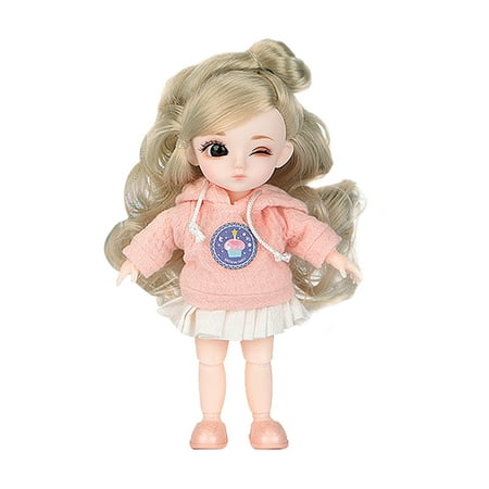 16Cm Moveable Mini Fashion Doll Diy Toys With Full Set Of Clothes Shoes Hair Best Festival Gift For Girls EF5
16Cm Moveable Mini Fashion Doll Diy Toys With Full Set Of Clothes Shoes Hair Best Festival Gift For Girls EF5