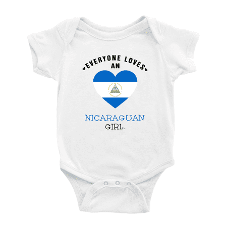 Everyone Loves an Nicaraguan Girl Cute Baby Rompers Baby Bodysuit (White 12-18 Months) 
Everyone Loves an Nicaraguan Girl Cute Baby Rompers Baby Bodysuit (White 12-18 Months)