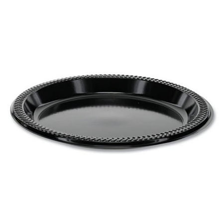 8.87 in. Prairieware OPS Dinnerware Plate Black