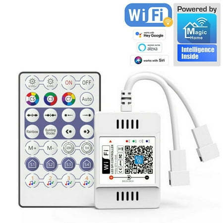 Goodhd Smart SPI WiFi Controller for RGBIC WS2811 WS2812B LED Strip Light Googl