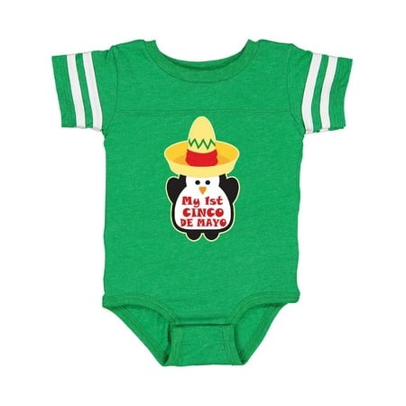 Inktastic 1st Cinco De Mayo Holiday Baby Penguin Gift Baby Boy or Baby Girl Bodysuit