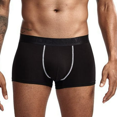 BIZIZA Male Breathable Pouch Trunks for Men Stretch Soft Underwear Comfort Briefs Black M
BIZIZA Male Breathable Pouch Trunks for Men Stretch Soft Underwear Comfort Briefs Black M