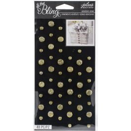 Jolees Boutique Bling Embellishments-Gold Circle Gems
