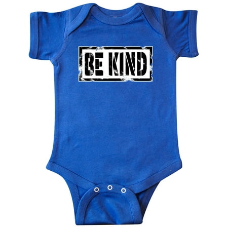Inktastic Be Kind Weathered Stencil in Black Gift Baby Boy or Baby Girl Bodysuit