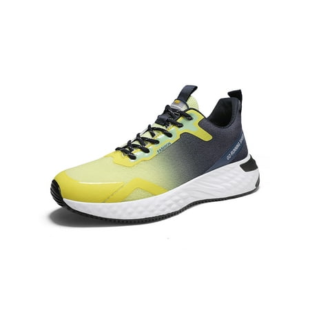 Ymiytan Men Running Shoe Sport Athletic Shoes Fitness Workout Sneakers Gym Slip Resistant Non-slip Breathable Trainers Yellow Blue 6
Ymiytan Men Running Shoe Sport Athletic Shoes Fitness Workout Sneakers Gym Slip Resistant Non-slip Breathable Trainers Yellow Blue 6