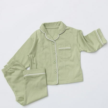 DancePeanut 2pcs Baby Boy Girl Pajamas Cotton Lapel Long Sleeve Top Pant Solid Sleepwear Suit Children Pajamas Home Wear Clothing Set
DancePeanut 2pcs Baby Boy Girl Pajamas Cotton Lapel Long Sleeve Top Pant Solid Sleepwear Suit Children Pajamas Home Wear Clothing Set