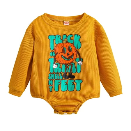OJinShaWanO Pajamas Baby Boy Girl Outfit Pumpkin Print Romper Long Sleeve Bodysuit Fall Clothes 6-12 Months
OJinShaWanO Pajamas Baby Boy Girl Outfit Pumpkin Print Romper Long Sleeve Bodysuit Fall Clothes 6-12 Months