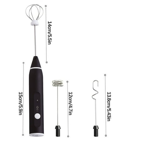 TFDZ Hand Mixer Electric Electric Mixer USB Charging 304 Stainless Steel Hand-Held Electric Milk Foam Beater Eggs Beater Automatic Pigment Mixer Electric Milk Powder Beater Black
TFDZ Hand Mixer Electric Electric Mixer USB Charging 304 Stainless Steel Hand-Held Electric Milk Foam Beater Eggs Beater Automatic Pigment Mixer Electric Milk Powder Beater Black