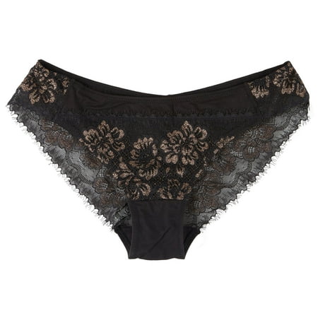 Maidenform Comfort Devotion Lace Panty 40159 7 Black/gold