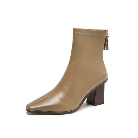 Rockomi Womens Anti-Slip Block Heels Bootie Pointed Toe Dress Boot Walking Dress Boots Brown 6.5
Rockomi Womens Anti-Slip Block Heels Bootie Pointed Toe Dress Boot Walking Dress Boots Brown 6.5