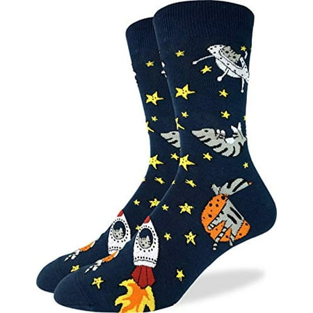 Good Luck Sock Men s Space Cat Socks Big & Tall