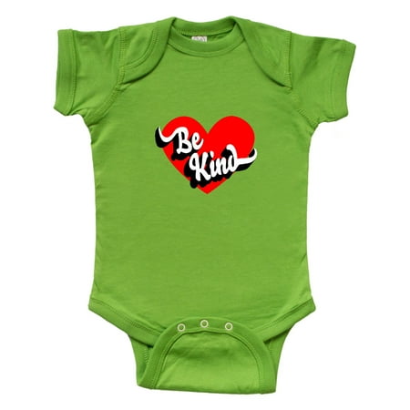 Inktastic Be Kind Big Red Heart Gift Baby Boy or Baby Girl Bodysuit