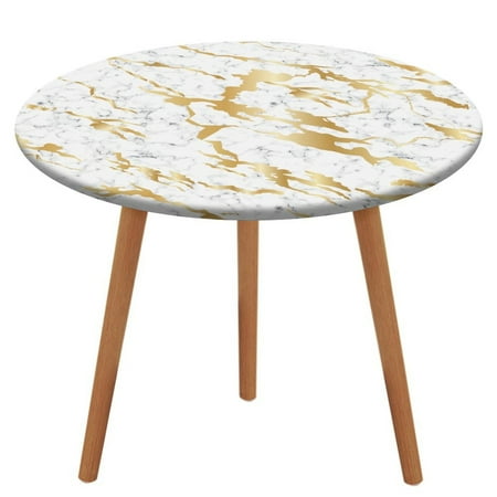 Bybiment Round Fitted Tablecloth with Elastic Edge Marble Luxury Gold Decorative Tablecloth Table Cover 43 Inch
Bybiment Round Fitted Tablecloth with Elastic Edge Marble Luxury Gold Decorative Tablecloth Table Cover 43 Inch