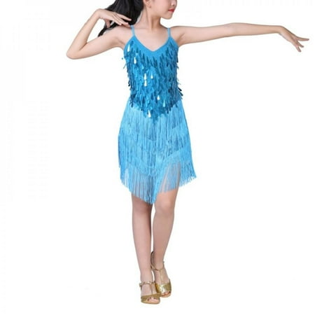 Baozhu Girls Fashion Sequins Tassel Latin Dance Dress Temperament Tango Rumba Camis Dress Stage Performance Dancewear
Baozhu Girls Fashion Sequins Tassel Latin Dance Dress Temperament Tango Rumba Camis Dress Stage Performance Dancewear
