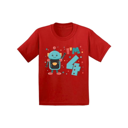 Awkward Styles 4th Birthday Toddler Shirt Cute Robot Birthday Shirt Gifts for 4 Year Fourth Birthday Shirt 4th Year Old Shirt My 4th Birthday Gifts for Birthday Boy Birthday Gifts
Awkward Styles 4th Birthday Toddler Shirt Cute Robot Birthday Shirt Gifts for 4 Year Fourth Birthday Shirt 4th Year Old Shirt My 4th Birthday Gifts for Birthday Boy Birthday Gifts