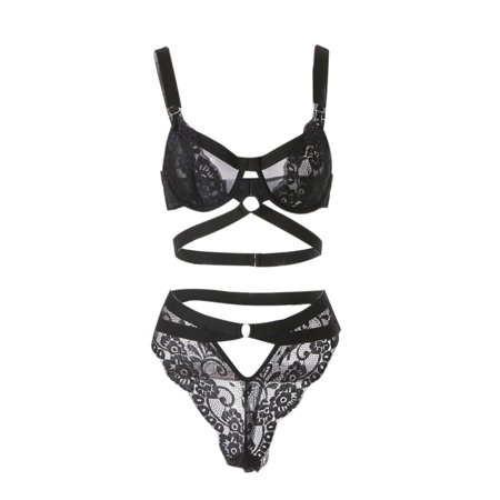 KBKYBUYZ Women s Lace Sexy Perspective Sling Back Hollow Out Bra Underwear Underpants
KBKYBUYZ Women s Lace Sexy Perspective Sling Back Hollow Out Bra Underwear Underpants