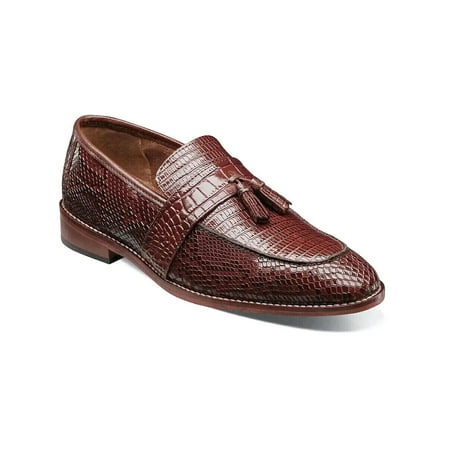 Stacy Adams Pacetti Leather Sole Moc Toe Tassel Slip On Cognac 25470-221