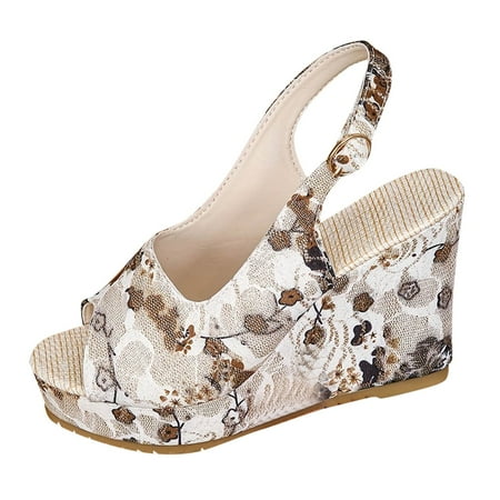 Womens Sandals Wedge Platform Sandals Fish Mouth Print High Heel Women s Sandals Orthopedic Sandals for Women Summer Sandals for Women 2024(Color:White Size:US 9)
Womens Sandals Wedge Platform Sandals Fish Mouth Print High Heel Women s Sandals Orthopedic Sandals for Women Summer Sandals for Women 2024(Color:White Size:US 9)