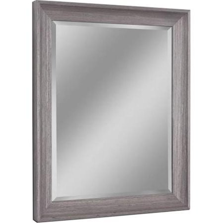 40.5 x 28.5 in. Transitional Driftwood Wall Mirror - Light Gray