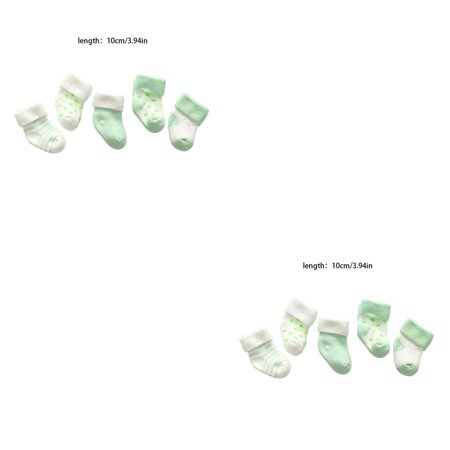 2 Set 5 Pair/Set Baby Cotton Socks Set Newborn Infant Warm-keeping Cotton Socks with Elastic Opening Green M
2 Set 5 Pair/Set Baby Cotton Socks Set Newborn Infant Warm-keeping Cotton Socks with Elastic Opening Green M