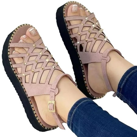 Woman s Thick Sole Beach Shoes Pin Buckle Design Hollowed Summer Shoes for Outdoor School Performances 40 Brown
Woman s Thick Sole Beach Shoes Pin Buckle Design Hollowed Summer Shoes for Outdoor School Performances 40 Brown