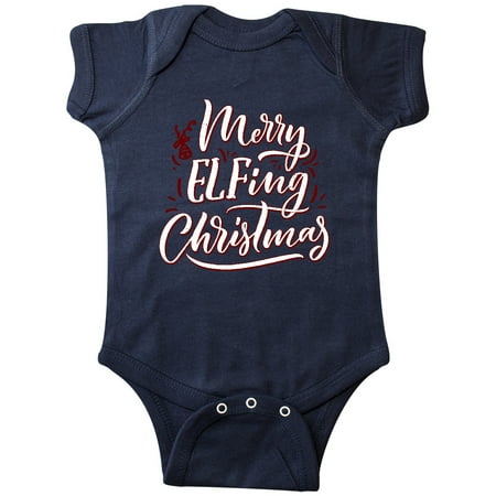 Inktastic Merry Elfing Christmas Gift Baby Boy or Baby Girl Bodysuit