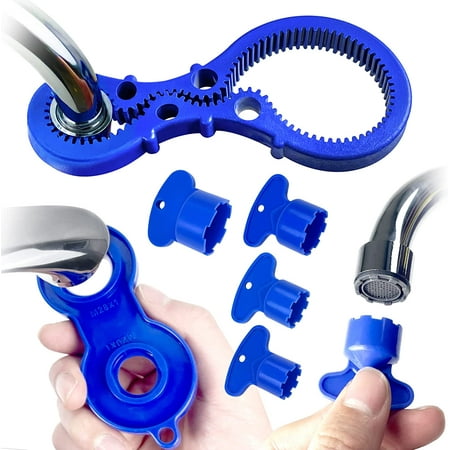 Frusde 7pcs Faucet Aerator Removal Tool Faucet wrench with Aerator Shell Removal Tool Aerator Key
Frusde 7pcs Faucet Aerator Removal Tool Faucet wrench with Aerator Shell Removal Tool Aerator Key