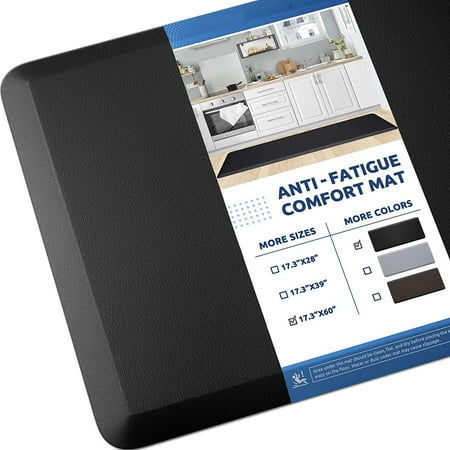 Anti Fatigue Floor Mats Perfect Kitchen Mat Standing Desk Mat Comfort at Home Office Durable Stain Resistant Non-Slip Bottom 20 x39 x0.75
Anti Fatigue Floor Mats Perfect Kitchen Mat Standing Desk Mat Comfort at Home Office Durable Stain Resistant Non-Slip Bottom 20 x39 x0.75