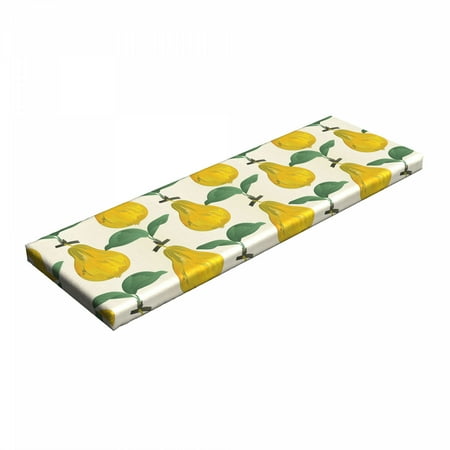 Fruit Bench Pad Expressionist Style Pear Pattern Hand Painted Pattern HR Foam Cushion with Decorative Fabric Cover 45 x 15 x 2 Earth Yellow Eggshell by Ambesonne
Fruit Bench Pad Expressionist Style Pear Pattern Hand Painted Pattern HR Foam Cushion with Decorative Fabric Cover 45 x 15 x 2 Earth Yellow Eggshell by Ambesonne