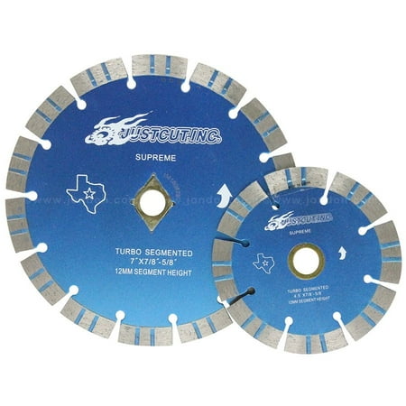1 Pc Just Cut Inc. Segmented Turbo Supreme Blade 10 Inch With 1Inch Arbor