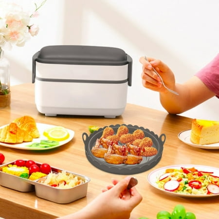 Hueook Silicone Baking Mat Airfryer Silicone Pot Replacement Of Parchment Paper Liners No More Cleaning Basket After Using The - Food Safe Airfryers Oven Accessories
Hueook Silicone Baking Mat Airfryer Silicone Pot Replacement Of Parchment Paper Liners No More Cleaning Basket After Using The - Food Safe Airfryers Oven Accessories
