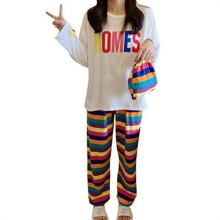 Pajama Set for Women Ladies Casual Loose Cotton Homewear Cute Strawberry Nightgowns Long Sleeve 2-Piece Set
Pajama Set for Women Ladies Casual Loose Cotton Homewear Cute Strawberry Nightgowns Long Sleeve 2-Piece Set