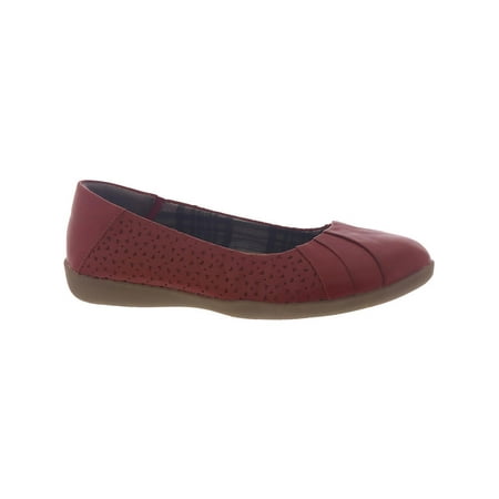 Earth Origins Womens Fiona Leather Slip On Flats