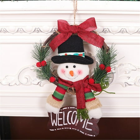 Wreaths For Front Door 30Cm Large Christmas Pendant Doll New Year Gift Christmas Window Decorations
Wreaths For Front Door 30Cm Large Christmas Pendant Doll New Year Gift Christmas Window Decorations