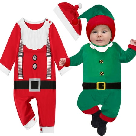 SYNPOS Newborn Baby Santa Claus Outfits Toddler Boys Girls Christmas Cosplay Romper Bodysuit + Xmas Cap Hat 0-18 Months
SYNPOS Newborn Baby Santa Claus Outfits Toddler Boys Girls Christmas Cosplay Romper Bodysuit + Xmas Cap Hat 0-18 Months
