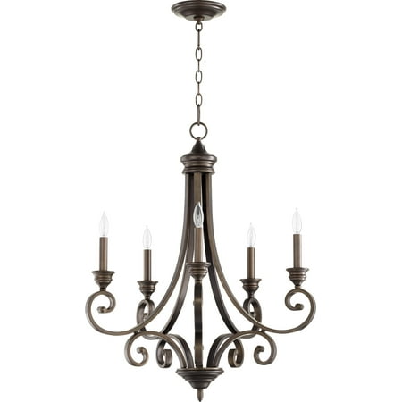 Quorum International 6054-5 Bryant 5 Light 25-3/4 Wide Taper Candle Chandelier - Bronze
Quorum International 6054-5 Bryant 5 Light 25-3/4 Wide Taper Candle Chandelier - Bronze