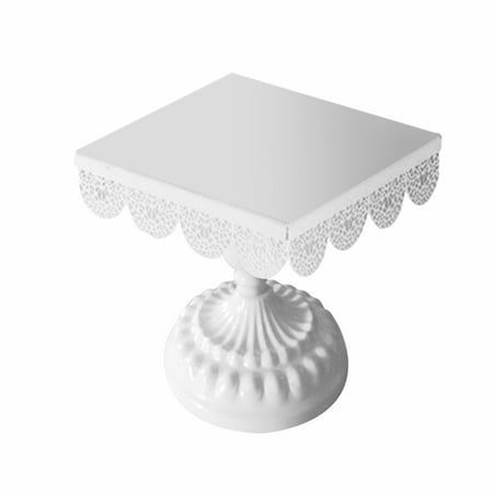 Square Plate Dessert Cupcake Baking Cake Stand With Base Cookies Kitchen Wedding